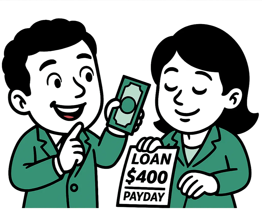 FasCash 400 payday loan mascot